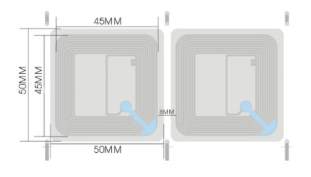 Пассивная метка-наклейка NXP iCode SLIX (50x50 мм)