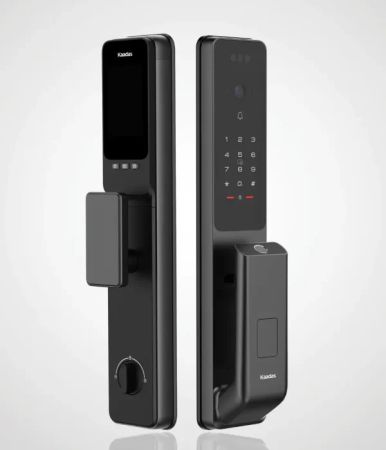 Электронный биометрический замок Kaadas Q9 FVP Black, Wi-Fi, распознавание лица, вен пальцев и отпечатков