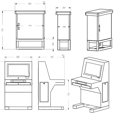 Стационарная система досмотра днища автомобиля Dahua DHI-XIS-C200