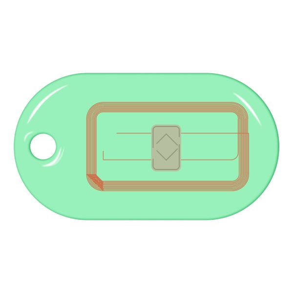 Бесконтактный RFID-брелок SMARTTAG Caramel iCode, прозрачный