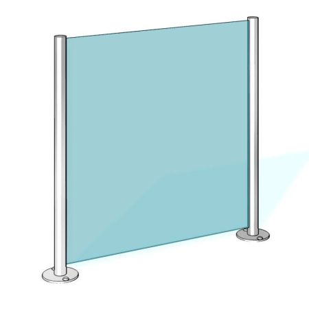 Ограждение полуростовое dormakaba Charon PGB-S01