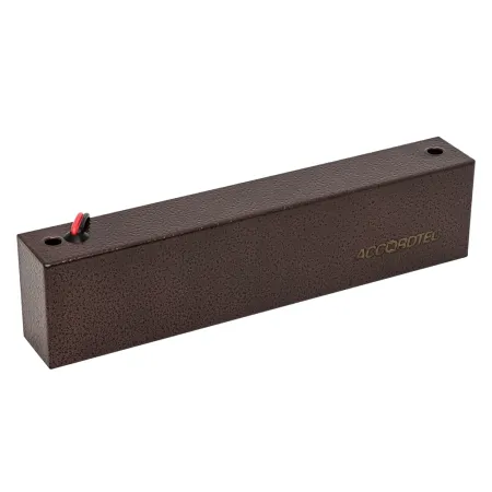 Электромагнитный замок ML-295 KB-2 с уголком и датчиком Холла, коричневый