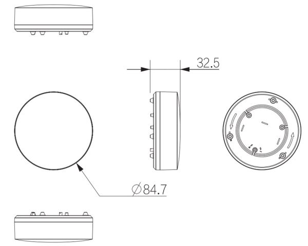 Беспроводной датчик протечки воды Dahua DHI-ARD912-W2(868)