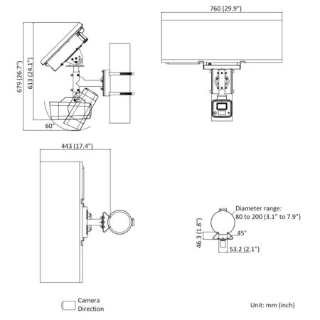 Поворотная 4G IP-видеокамера 4Мп HikVision DS-2XS2T47G1-LDH/4G/C18S40 (4 мм) с питанием от солнечной батареи