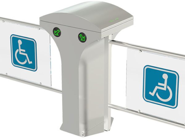 Турникет-калитка двухпроходная моторизованная Came SALOON 605 для маломобильных граждан