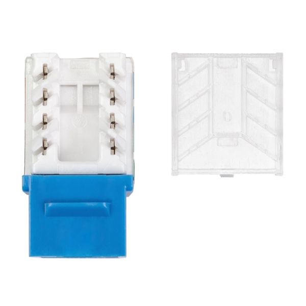 Модуль коммутационный ЛЮ-МКС-6.9К39, тип Keystone 90°, UTP, кат.6, белый