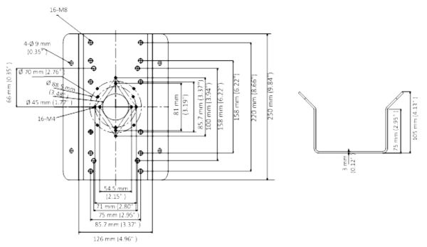 Кронштейн для видеокамер HikVision DS-1276ZJ-SUS на угол