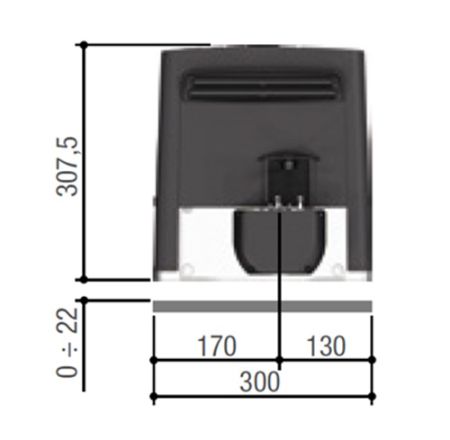 Комплект автоматики Came BX608AGS Combo для откатных ворот (BX608 KIT)