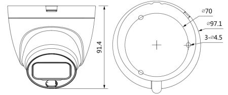 Уличная HD-CVI видеокамера Full-Color 2Мп Dahua DH-HAC-HDW1209TLQP-A-LED-0280B-S2