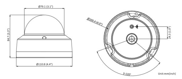 Антивандальная IP-видеокамера 2Мп HikVision DS-2CD2123G2-IS (2.8 мм) с технологией AcuSense