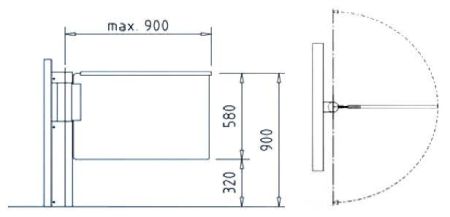 Автоматическая калитка dormakaba Charon HSD-L06 Автоматическая калитка dormakaba Charon HSD-L06