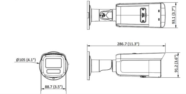 Уличная IP-видеокамера 4Мп HikVision DS-2CD2T47G2H-LI (2.8 мм) с технологиями ColorVu и AcuSense
