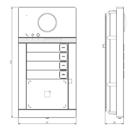 Вызывная панель видеодомофона HiWatch VDP-D4214W(B) с поддержкой карт Mifare, Wi-Fi и PoE
