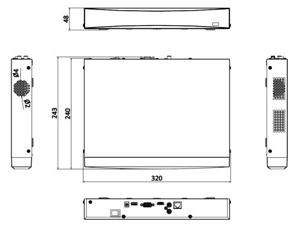 4-х канальный сетевой IP-видеорегистратор HikVision DS-7604NXI-K1(B) с технологией AcuSense 4-х канальный сетевой IP-видеорегистратор HikVision DS-7604NXI-K1(B) с технологией AcuSense