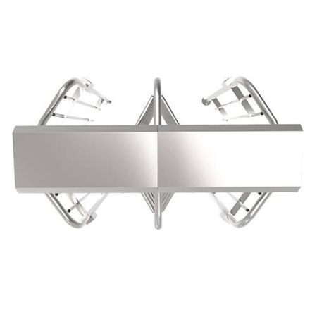 Турникет полноростовой двухпроходной Temid FHT2300D 3-х лопастной (120°), без считывателей