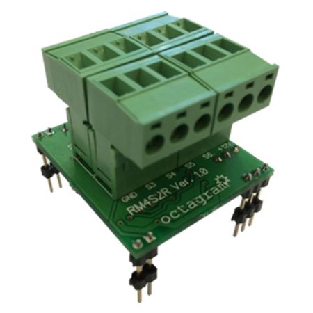 Модуль расширения Octagram 4S2R, 2 НО реле и 4 датчика для контроллеров А1TC и A1C