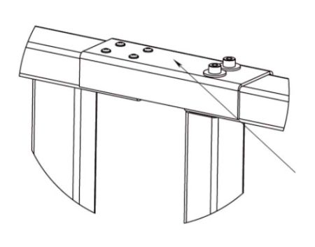 Накладка верхняя PERCo RF01 0-05 для стыковки секций ограждений MB-15 / калитки WHD-15