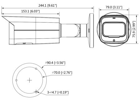 IP-видеокамера уличная 2Мп Dahua DH-IPC-HFW5241TP-ASE-0360B-S3 с искусственным интеллектом IP-видеокамера уличная 2Мп Dahua DH-IPC-HFW5241TP-ASE-0360B-S3 с искусственным интеллектом