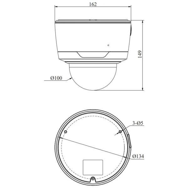 IP-видеокамера 5Мп RVi-2NCD5439 (2.7-13.5) моторизованная с микрофоном