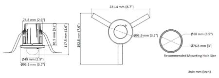 Миникупольная IP-видеокамера 4Мп HikVision DS-2CD2E43G2-U (2.8 мм) с технологией AcuSense