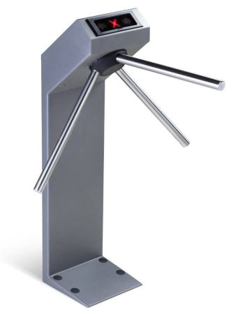 Турникет-трипод PERCo-TTR-04.1G из окрашенной стали, темно-серый (с планками Антипаника)