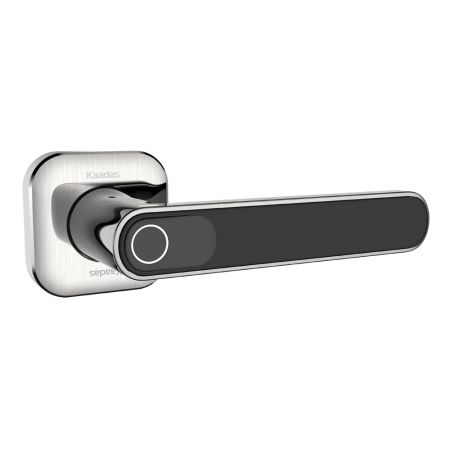 Электронный биометрический замок-ручка Kaadas LH01 с отпечатком пальца, врезной, серый