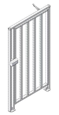 Калитка полноростовая из нержавеющей стали Oxgard К-10-Н (левая)