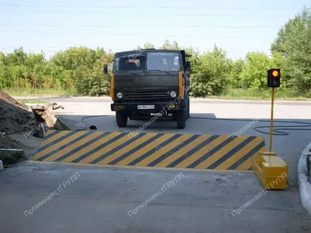 Противотаранная дорожно-заградительная установка ПДЗУ-L-3 с дорожным покрытием