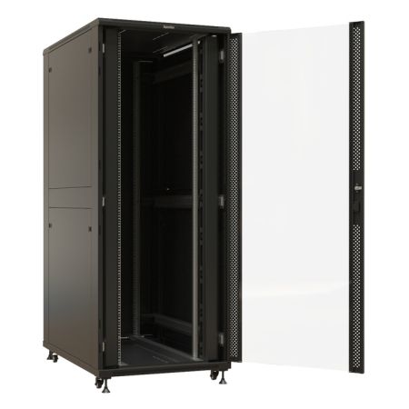 Шкаф напольный Hyperline TTBR-4281-AS-RAL9004, 19", 42U