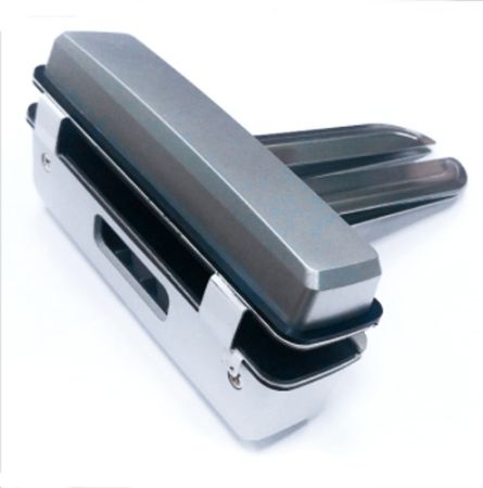 Ответная часть LocPro TD100X для замка GL725 для стеклянных распашных дверей монтажными пластинами