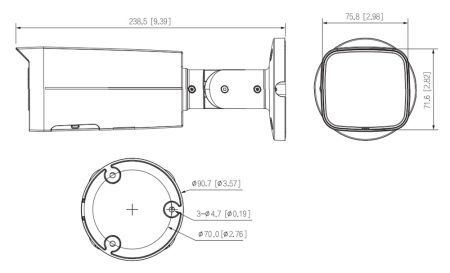 IP-видеокамера уличная 8Мп Dahua DH-IPC-HFW2841TP-ZAS с вариофокальным объективом
