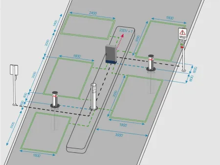 Гидравлический боллард Блокпост Т600 Telescopic из нержавеющей стали