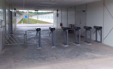 Электронная проходная PERCo-KT02.9 с активированным ПО PERCo-SP13 с планками Антипаника