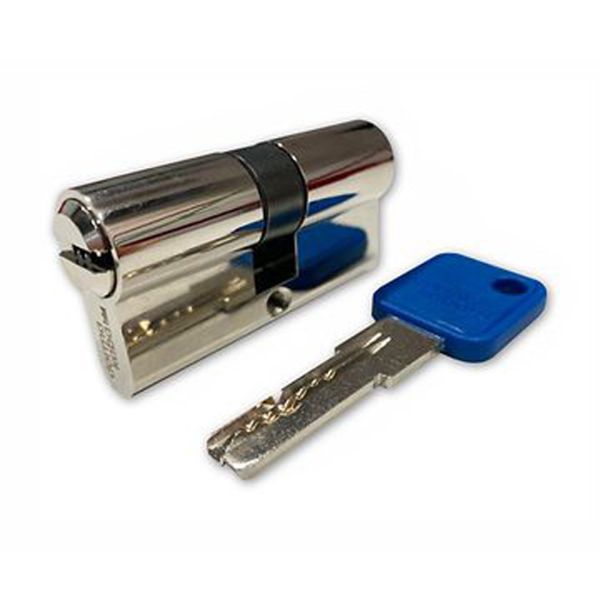Евроцилиндр со штоком dormakaba CBR-1 PRO 60 (30x30Ш), ключ-шток 65 мм, никель, 5 ключей