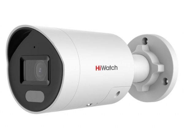 Уличная IP-камера 4Мп ColorVu HiWatch IPC-B042C-G2/UL (4 мм) со стробоскопом и динамиком