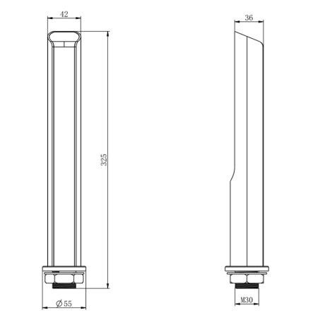 Крепление натурникетное Uni-Ubi Turnstile_bracket для терминалов серии Uface 8 (без шарнира)