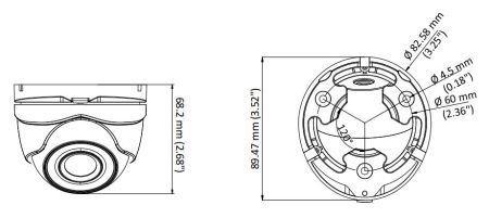 Уличная купольная HD-TVI видеокамера 2Мп HikVision DS-2CE76D3T-ITMF (2.8 мм) с EXIR-подсветкой до 30 м
