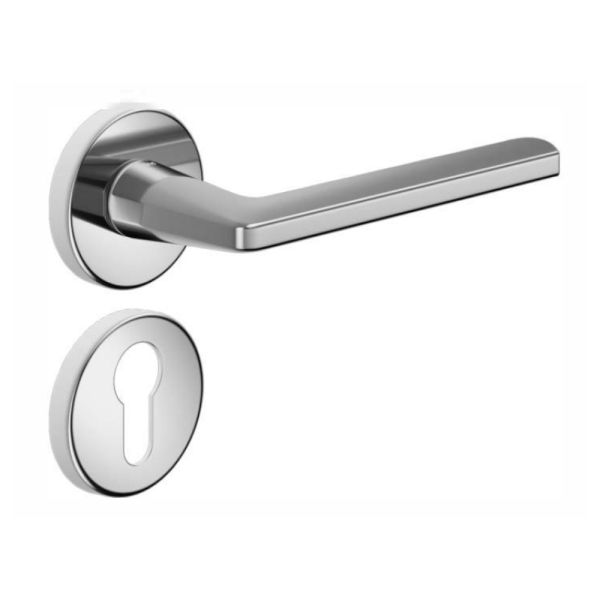 Комплект ручек dormakaba LUCE P LP12Y с накладкой под евроцилиндр Комплект ручек dormakaba LUCE P LP12Y с накладкой под евроцилиндр