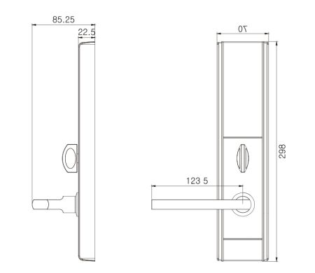 Электронный замок ZKTeco ZL500 с RFID считывателем Mifare Электронный замок ZKTeco ZL500 с RFID считывателем Mifare