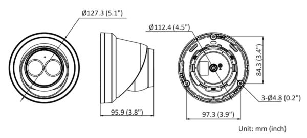 Уличная IP-камера 2Мп HiWatch IPC-T022-G2/U (4 мм) с микрофоном