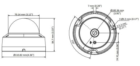 Антивандальная HD-TVI видеокамера 8 Мп HikVision DS-2CE57U7T-VPITF (2.8 мм) с EXIR-подсветкой до 30м