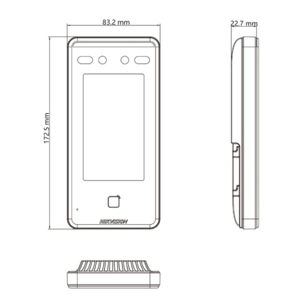 Терминал распознавания лиц HikVision DS-K1T341CMW с алгоритмом глубокого обучения и Wi-Fi