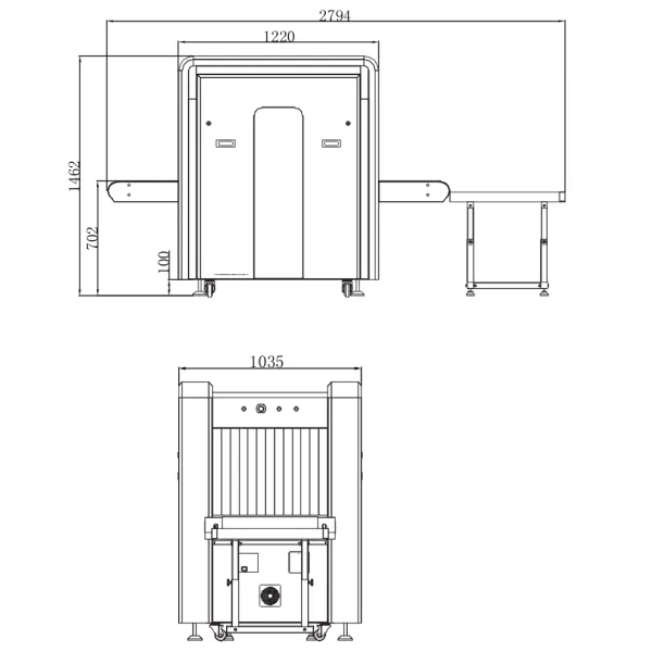 Рентгеновский интроскоп ZKTeco ZKX6550 двухэнергетический для ручной клади