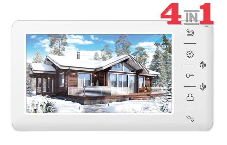 Монитор видеодомофона c кнопочным управлением TANTOS Amelie HD (белый)