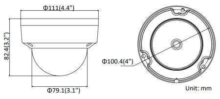 Антивандальная IP-камера 8Мп HikVision DS-2CD2183G0-IS (4 мм) с EXIR-подсветкой 30м, черная