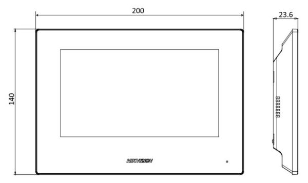 IP-видеодомофон 7″ HikVision DS-KH6320-TDE1 с питанием по PoE