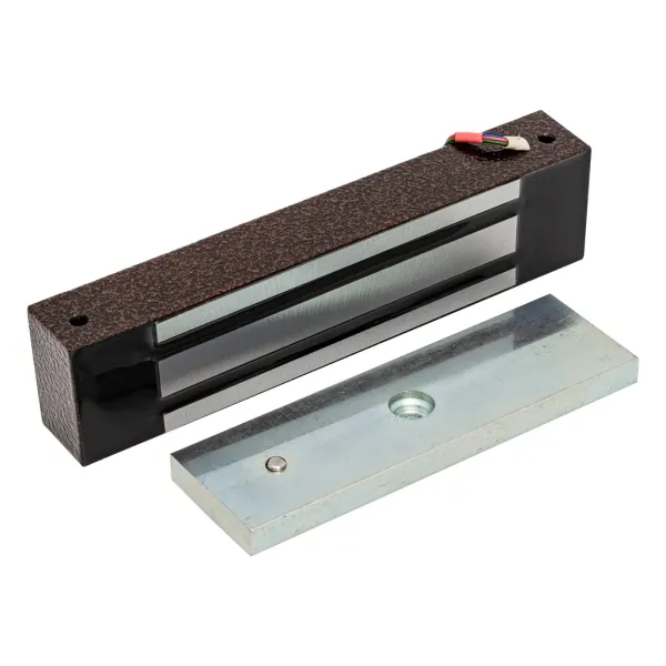 Электромагнитный замок AccordTec ML-350N KB-2 с уголком, с датчиком Холла