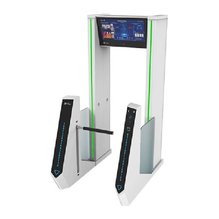Металлодетектор с турникетом ZKTeco ZK-MD6000S с измерением температуры Металлодетектор с турникетом ZKTeco ZK-MD6000S с измерением температуры