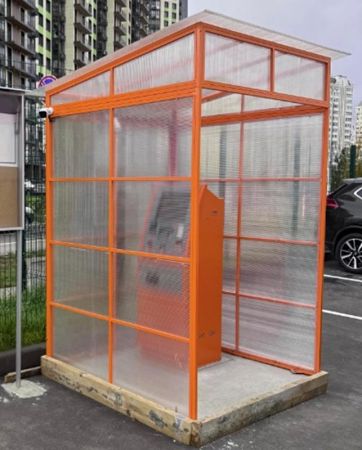 Навес над кассовым автоматом Интемс 1500х1500 мм