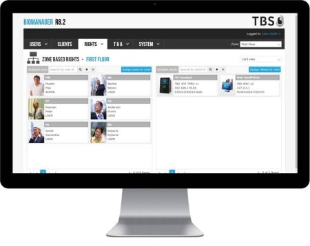 Программное обеспечение TBS BioAdmin на 5 зон доступа